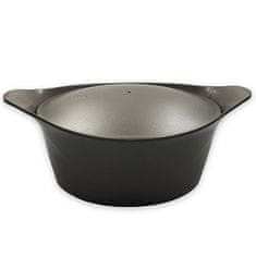 COOKUT KOZICA S POKROVOM INCREDIBLE COCOTTE MOCHA 33CM / RJAVO-SIVA / OVALNA / ALUMINIJ