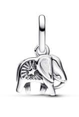 Pandora Srebrni mini obesek Turkizni slon Me 793858C01