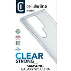 CellularLine Clear Strong ovitek za Galaxy S25 Ultra, prozoren (CLEARDUOGALS25UT)