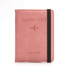BestDeals Ovitek, etui za potni list v roza barvi iz PU usnja in z RFID zaščito