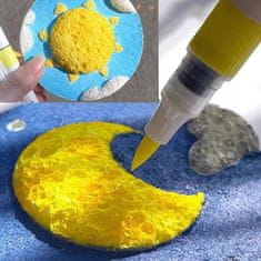 Netscroll 40- delni komplet za 3D ustvarjanje z barvnimi markerji in penastim papirjem, ustvarjalni set za otroke, enostavno ustvarite 3D umetnine, SpongyArt