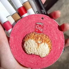 Netscroll 40- delni komplet za 3D ustvarjanje z barvnimi markerji in penastim papirjem, ustvarjalni set za otroke, enostavno ustvarite 3D umetnine, SpongyArt