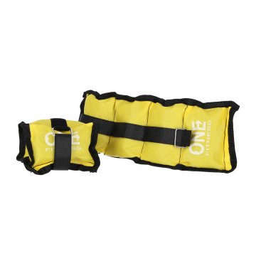 shumee UTEŽI ZA VZGLAVNIKE WW02 2 x 1,5 KG ONE FITNESS (rumene)