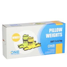 shumee WW01 UTEŽI ZA VZGLAVNIKE 2 x 0,7 KG ONE FITNESS (zelene)