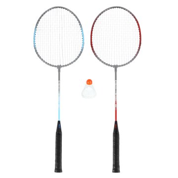 shumee NRZ002 JEKLO / BADMINTON KOMPLET 2 RAKETI + ŽOGICE NILS