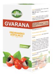 My Nuti Guarana + Vitamin B6, 30 kapsul