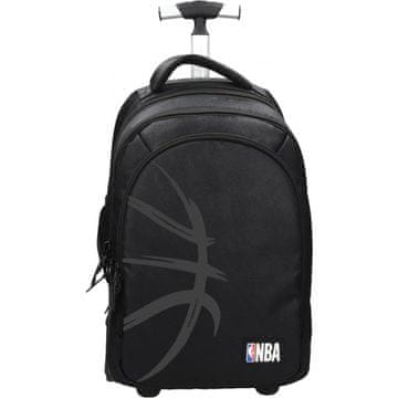 NBA Šolski nahrbtnik na kolesih Trolley NBA Black z udobnimi naramnicami