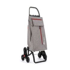Rolser Zložljiv nakupovalni voziček s 6 kolesi Wallaby Tweed (40 litrov), siv