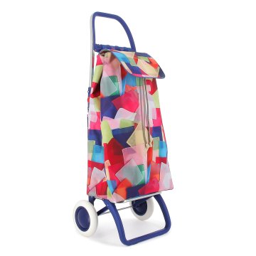 Rolser Zložljiv nakupovalni voziček I-Max Agatha Azul (43 litrov), kocke