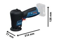 BOSCH Professional akumulatorski ekscentrični polirnik GPX 12V-77 Solo (06019L4000)