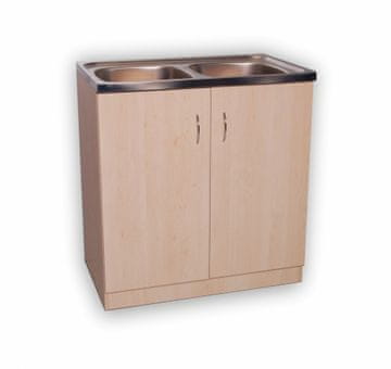 shumee Omarica za enojno pomivalno korito 80x60 sonoma hrast