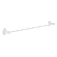 shumee OBEŠALNIK ZA BRISAČE, stenski, samolepilni, na vijak, MIRI, 61 cm, bel