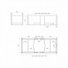 shumee Univerzalni nosilec za kopalne kadi 160 - 200 x 80