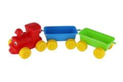 Teddies Vlak + 2 vagona iz plastike 60cm