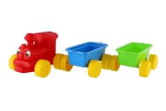 Teddies Vlak + 2 vagona iz plastike 60cm