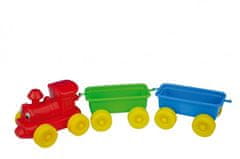 Teddies Vlak + 2 vagona iz plastike 60cm