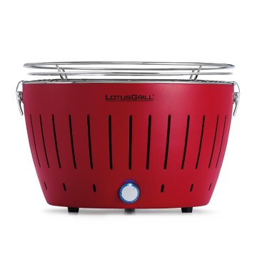 LotusGrill Prenosni žar v etuiju 35cm x h23,4cm / rdeč / inox