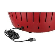 LotusGrill Prenosni žar v etuiju 35cm x h23,4cm / rdeč / inox