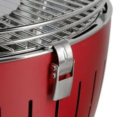 LotusGrill Prenosni žar v etuiju 35cm x h23,4cm / rdeč / inox