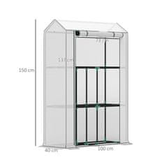 Aga Vrtni rastlinjak 100x40x150 cm