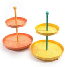 Mhome Servirno stojalo, etažer 2-nadstropno Retro 31xh39cm / več barv / kovina