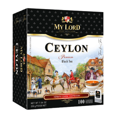 shumee Črni čaj v vrečki CEYLON MY LORD 100 vrečk / MALWA