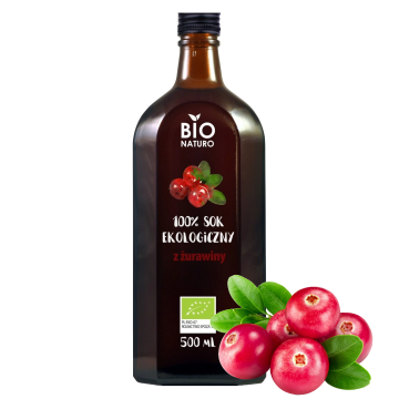 shumee Brusnični sok 100% ORGANSKO 500 ml / BIOnaturo