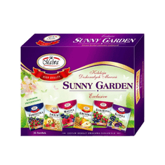 shumee Komplet sadnega in zeliščnega čaja SUNNY GARDEN, čokoladica, 36 vrečk v kuvertah / MALWA