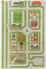 shumee FUN CITY - Zelena 3D preproga za otroke 80x150 cm IVI Carpets