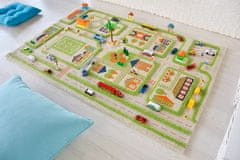 shumee FUN CITY - Zelena 3D preproga za otroke 80x150 cm IVI Carpets