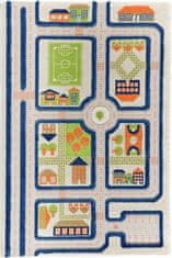 shumee FUN CITY - Modra 3D preproga za otroke 80x150 cm IVI Carpets