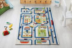 shumee FUN CITY - Modra 3D preproga za otroke 80x150 cm IVI Carpets