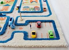 shumee FUN CITY - Modra 3D preproga za otroke 80x150 cm IVI Carpets