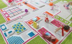shumee HIŠICA ZA LUTKE - Zelena 3D preproga za otroke 80x150 cm IVI Carpets