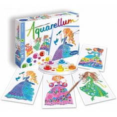 shumee FLOWER PRINCESSES AQUARELLUM JUNIOR - Umetniški komplet z barvami Sentosphere