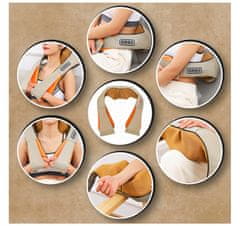shumee MASAŽER ZA VRAT IN HRBET OGREVANI MASAŽNI PAS SHIATSU