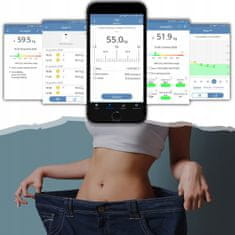 shumee PAMETNA ANALITIČNA KOPALNIŠKA TEHTNICA 25-V-1 APK LCD 180 KG - SPREMLJAJTE SVOJ NAPREDEK