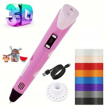 shumee DreamCraft 3D pisalo ROZA XXL 20 BARV 110M KNJIŽNI FILAMENT