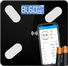 shumee PAMETNA ANALITIČNA KOPALNIŠKA TEHTNICA 25-V-1 APK LCD 180 KG - SPREMLJAJTE SVOJ NAPREDEK