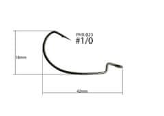 shumee OFFSET G-HOOK TRLJKI - #1/0 - KEMIČNO BRUŠENI - PHX-B23-1/0 - 5 kosov.