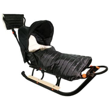 shumee Premium Plus Line sani z naslonjalom, spalno vrečo, poganjačem in mufom 3 v 1, dodatno 805 koleščki