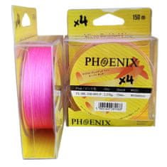 PHOENIX Phoenix pletenica x4 okrogla ROZA 0,08 mm - 150 m