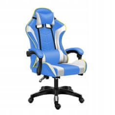 shumee Igralni stol GAME EXTREME eko usnje modro-bel FG-020
