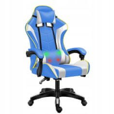 shumee Igralni stol GAME EXTREME eko usnje modro-bel FG-020