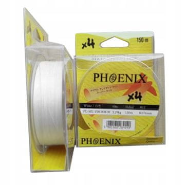 shumee Pletenica Phoenix x4 okrogla BELA 0,08 mm - 150 m