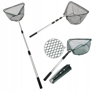 shumee TELESKOPSKA MREŽA ZA RIBOLOV - 3 deli, dolžine 150 cm