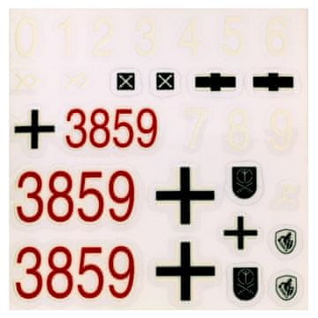 shumee 59-095 Nalepke nemškega Panzer IV 3859