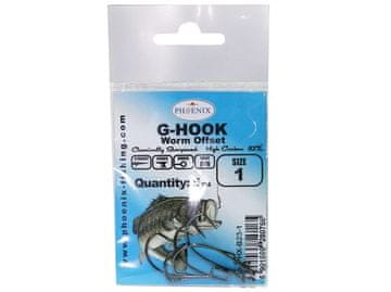 shumee OFFSET G-HOOK TRLJKI - #1 - KEMIČNO BRUŠENI - PHX-B23-1 - 5 kosov.