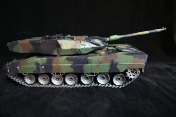 shumee 3889-1US-2.4 Leopard 2A6 2.4 GHz JEKLO 1:16 Kamuflaža -V.4