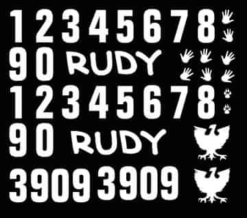 shumee 09-100 nalepke T34/85 "rdeče" 3909